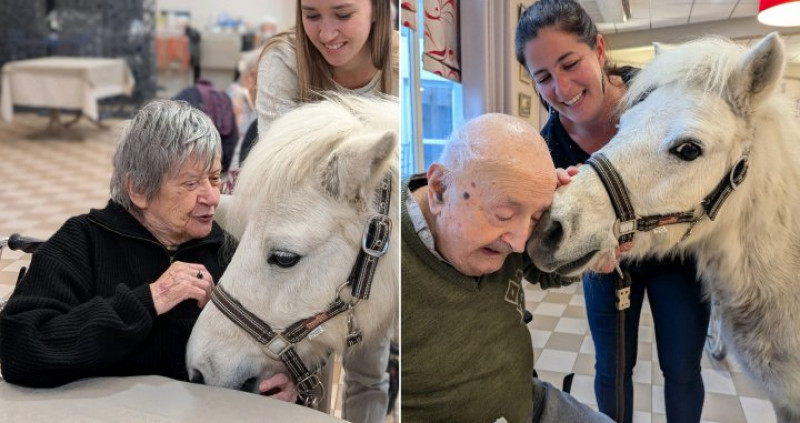 Equestri'elle's au détour d'un couloir et au restaurant