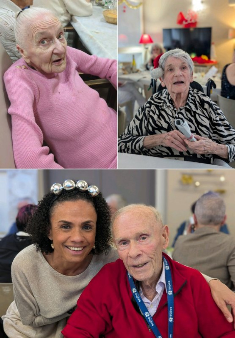 Les sourires du repas de noël