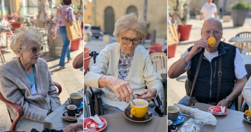 Le jeudi, pas de sortie marché sans café en terrasse