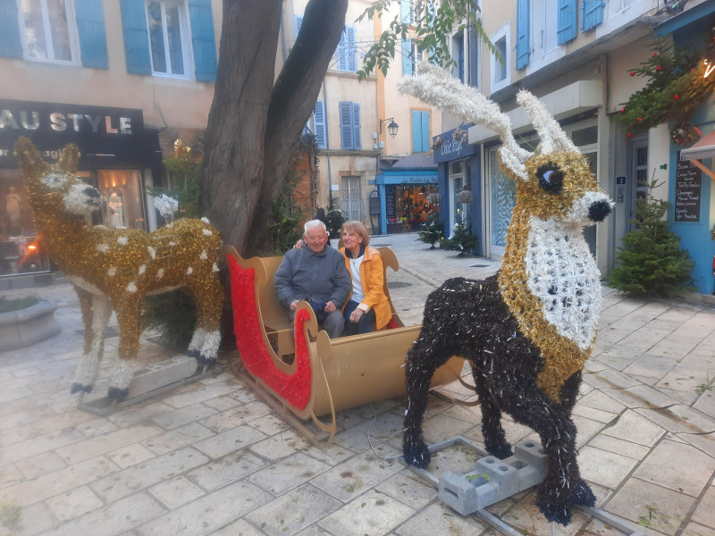 Ambiance de Noël dans le centre ville d'Orange