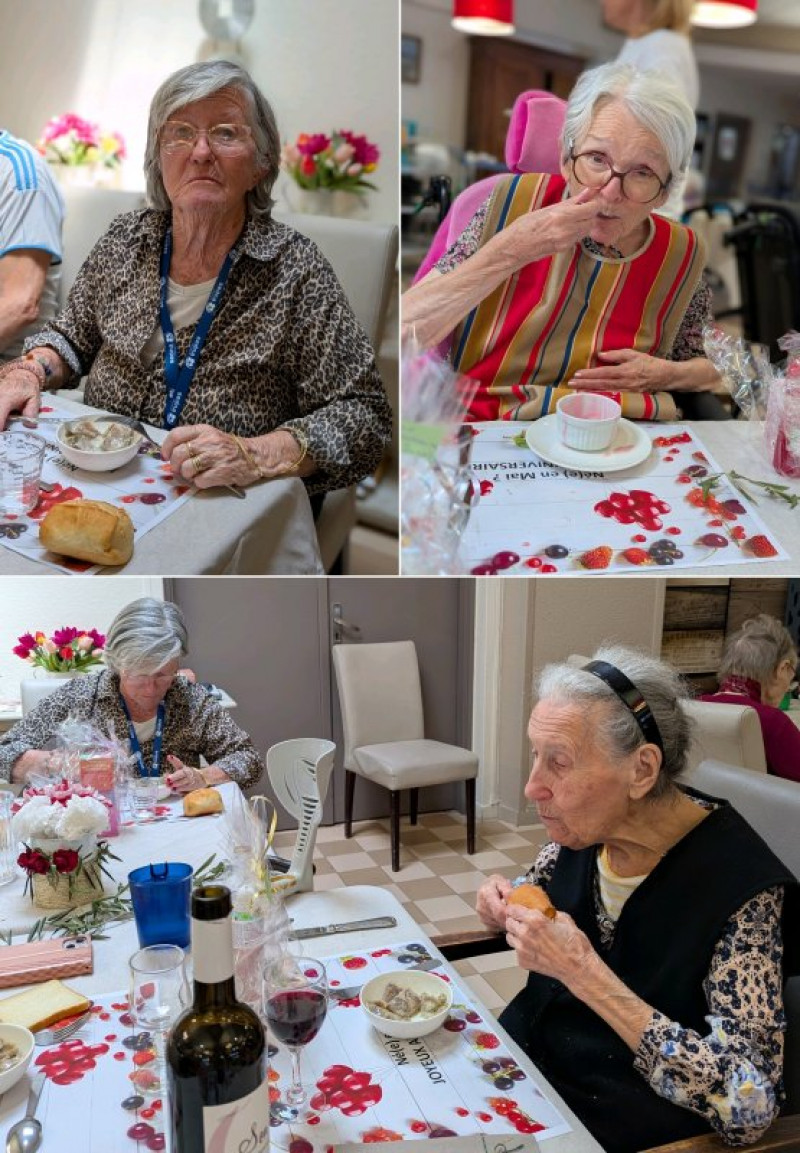 Journée des anniversaires de mai : repas