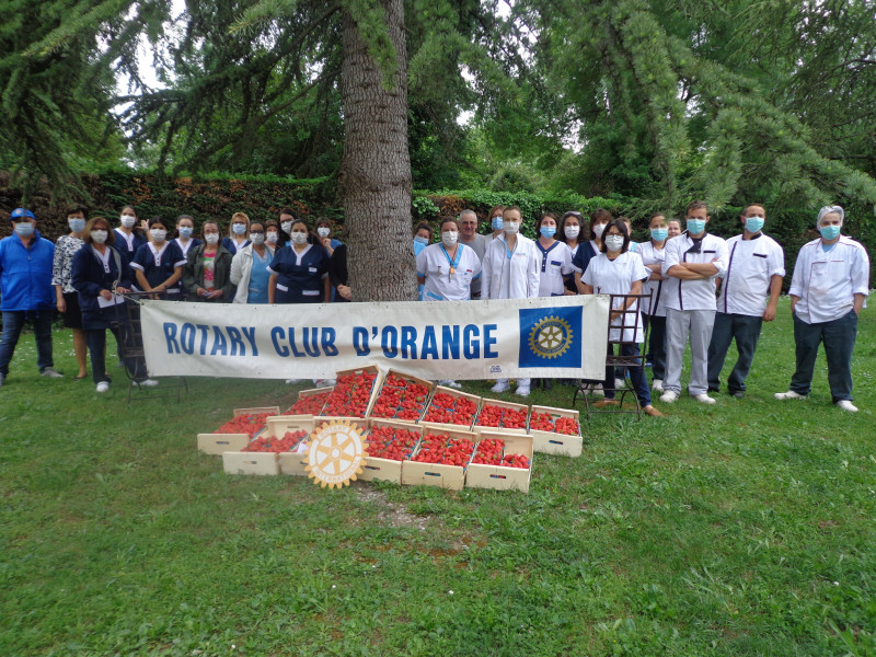 Les fraises du Rotary club d'Orange