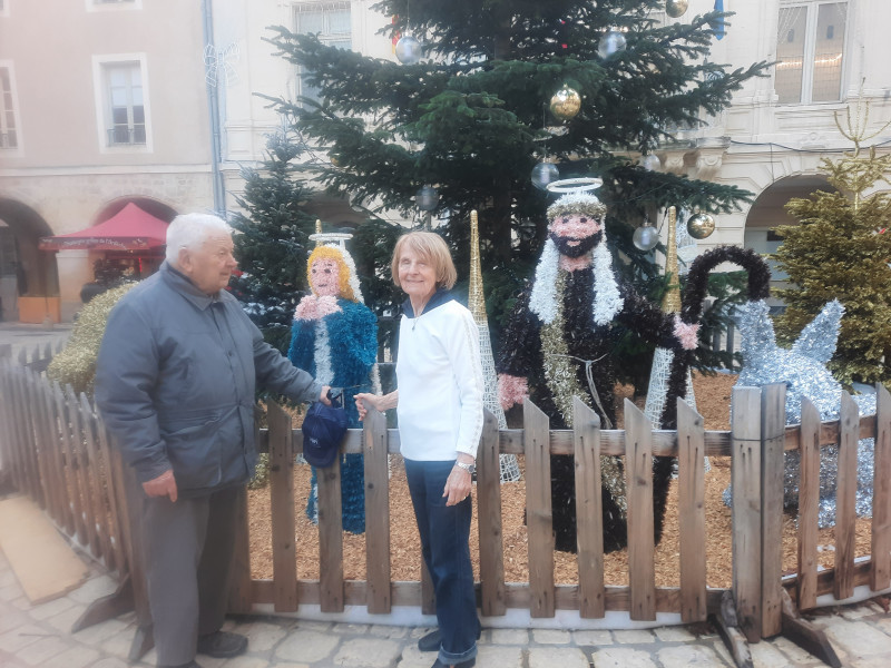 Ambiance de Noël dans le centre ville d'Orange