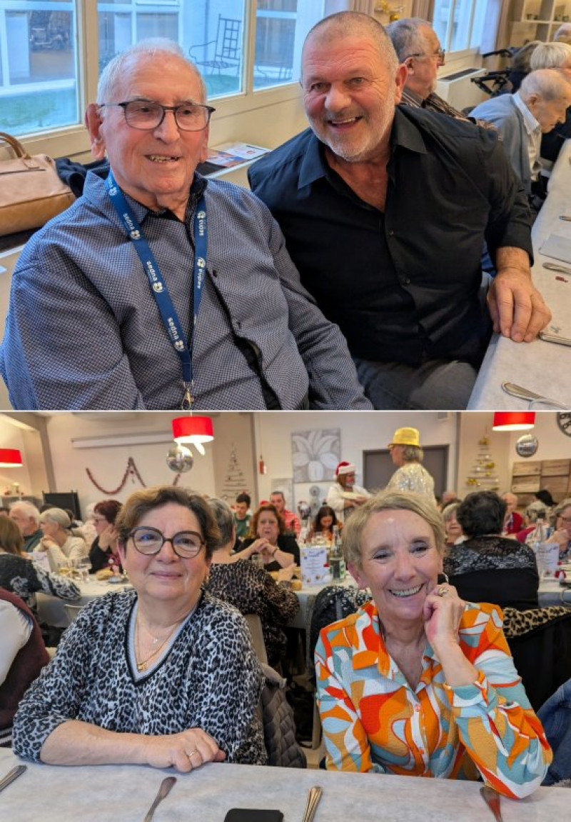 Les sourires du repas de noël