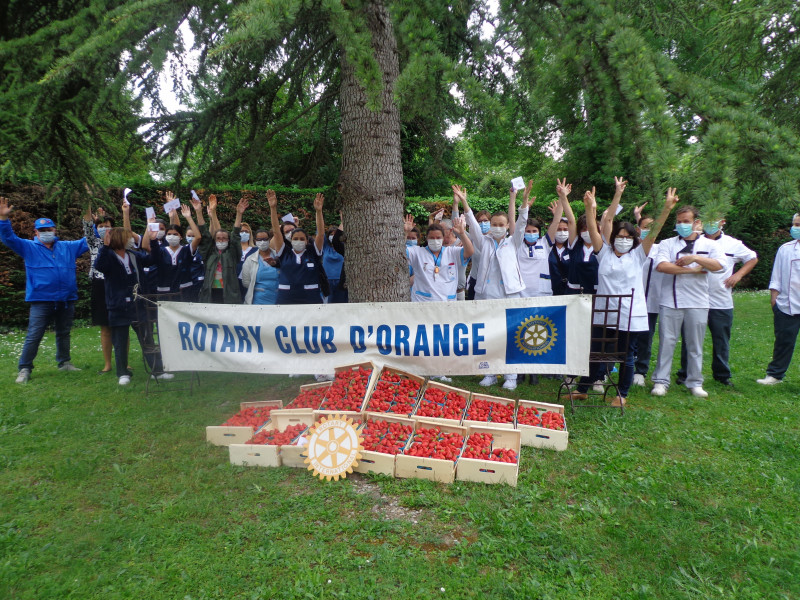 Les fraises du Rotary club d'Orange