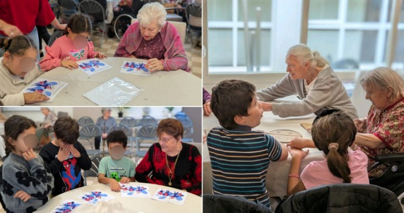 Semaine bleue : avec l'école de la Deymarde