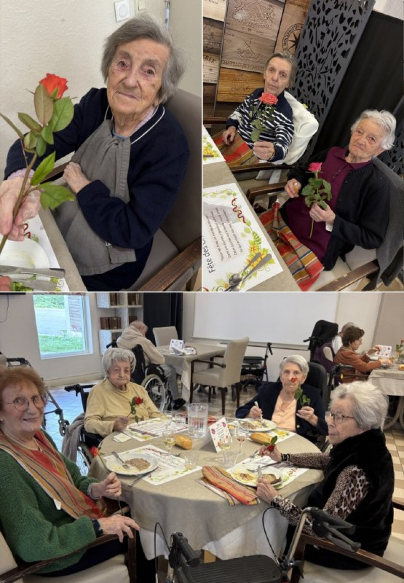 Fête des grands-mères : distribution de roses