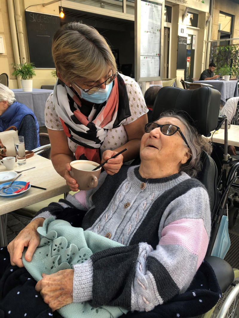 Sortie Marché et verre en terrasse